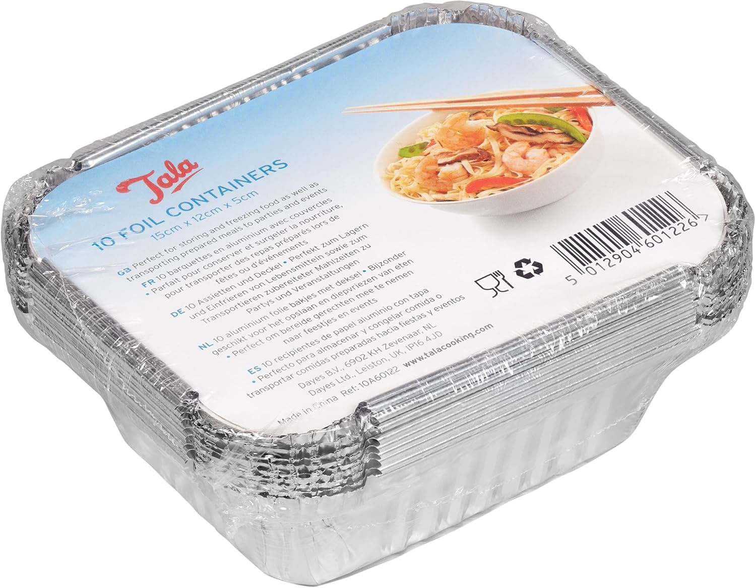 10A60122 Foil Container with Lids Silver