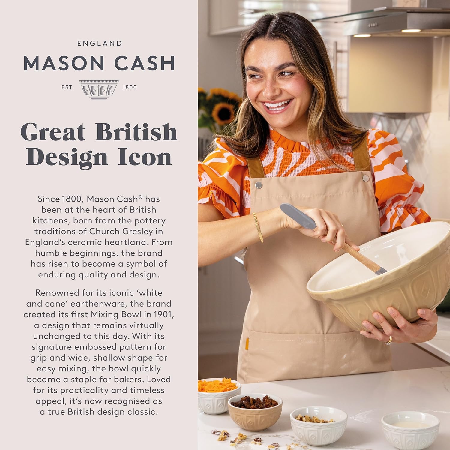 Mason Cash Rise & Shine Egg Nest | Rustic Farmyard-Style Kitchen Tidy & Egg Storage | Chip-Resistant Dolomite | Decorative Hen Design