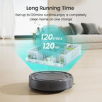 M210P Grey Robot Vacuum Cleaner Remote Control, Small Robot Robotic Vacuum 7.8cm Thin 28cm DIA, 2200 Pa Suction, Alexa Voice Control Self-Charging Robotic Vacuum Ideal for Pet Hair Hard Floor