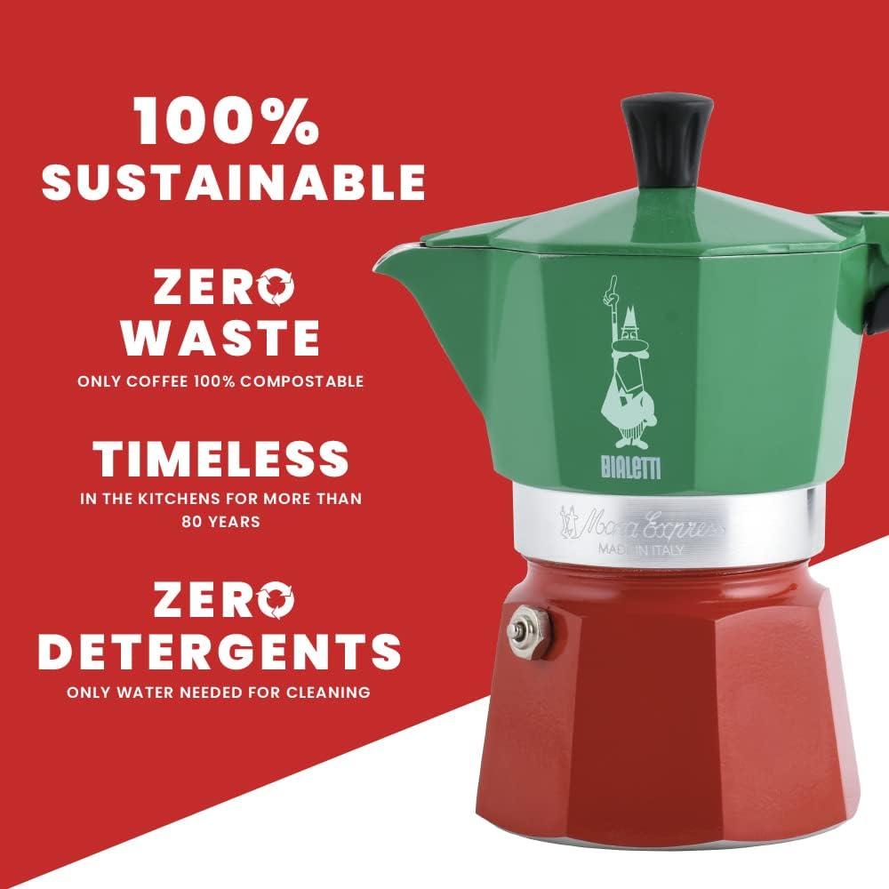 Bialetti Moka Express 6 Cup Espresso Maker