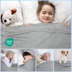 Elegear Cooling Blanket for Summer, Q-Max 0.5 Japanese Arc-Chill 3.0 Cool Fiber Throw for Hot Sleepers, Night Sweats, Adult Kids Sofa Car Travel, Lightweight, Single Bed, 130x170cm, Gray