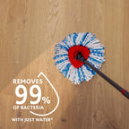 Rinse Clean Spin Mop Head Refill - Microfibre power - Stubborn dirt removal - Authentic Vileda Mop Head Replacement - Machine Washable - Only Fits Rinse Clean or H2PrO Spin Models