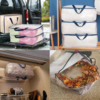 4 Pack Clear Storage Bags with Zip, 75L Moving Bags Clothes Storage Bags Moving Totes Packing Bags for Moving Clothes Bedding Duvet Pillow Blanket Toys Storage Wrapping Paper Storage