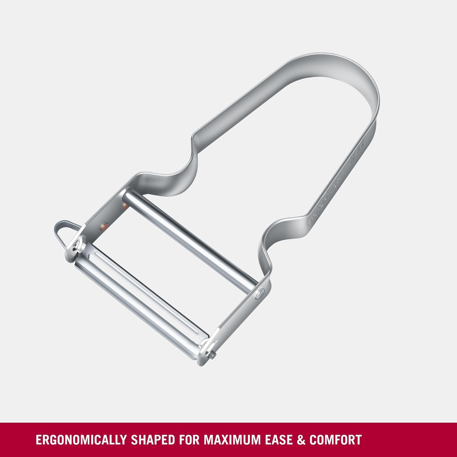 REX Peeler, Vegetable Peeler, Aluminium Handle, Stainless Steel Blade, Extra Sharp Straight Cut, Metal Colour 109 mm 6.0900