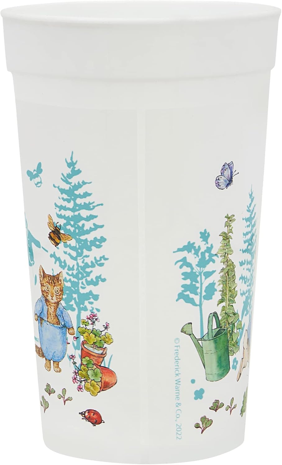 Peter Rabbit Kids Tableware Set – 3 Piece Reusable PP Plate,Tumbler & Dinnerware Set for Mealtimes – for 24 Months & Up,Blue & White