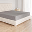 Bedding Soft Microfibre Super King Fitted Sheet with 12 inch (30 cm) Deep Pocket, 180 x 200 cm, Dark Grey