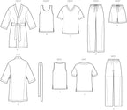 Simplicity Sewing Pattern 1563: Misses' Men's and Teens' Sleepwear, Size A, Paper, White, A (XS-S-M-L-XL)