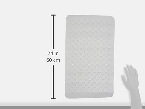 Rubagrip Bath Mat Non Slip Anti Mould for Inside Bath - Slip Resistant with Secure Grip Suction Cups, Easy to Clean, Made from Natural Rubber, Anti-Bacterial Hygiene 'N' Clean (58 x 34cm)
