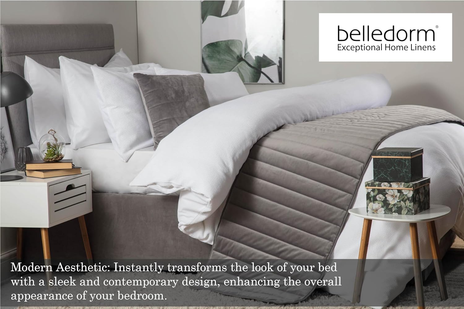 19" Extra Deep Base Wrap Valance Sheet - Transforms a drab looking bed base divan - Luxury Faux Suede (Off White, King)