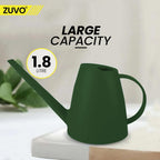 Watering Can Indoor 1.8 L - Perfect Gardening Tool for Watering Indoor Plants - 33.0 x 17.0 cm - Mini Watering Cans - Green - Zuvo