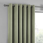 Green Curtains W90 x L90" (228 x 228cm) - 2x Panels - in Sage Green - for Bedroom/Living Room - Door Curtains - Strata Collection