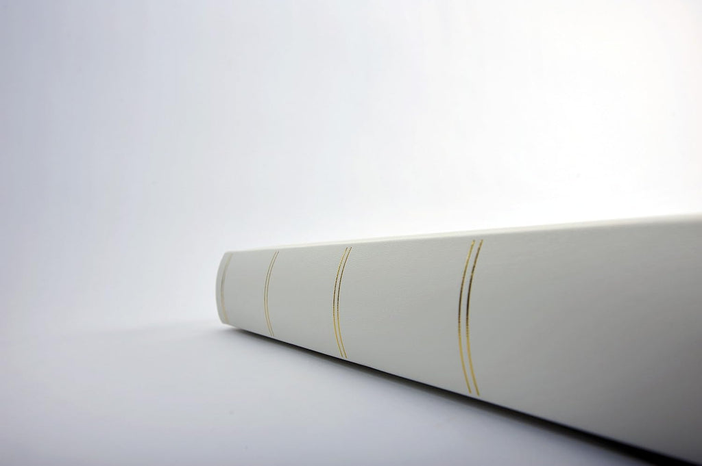 Photo Album White 200 Photos 10 x 15 cm Memo Slip-in Album Imitation Leather with Embossing, Monza ME-138-W