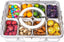 1 Pack Snackle Box, Divided Snack Tray with Lid and Handle, Tray 8 Removable Compartment Box, Reusable Snack Boxes for, Spices, Candy, Fruits, Nuts, Chips and Dip