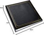 Large Slip In Photo Album Holds 500 Photos 6'' x 4'' Gold Stamp Padded Cover Black