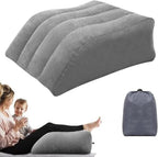 Leg Elevation Pillow,Inflatable Wedge Pillows,Knee Pillow, Leg Pillow with Inflator and Storage Bag,Leg Support Pillow for Bed,Improve Circulataion,Suitable for improving Sleep Quality (Grey)