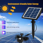 Decdeal Fountain Pump 6V/2W Solar Water Pump with Adjustable Solar Panel DIY Birdbath Fountain Pump Outdoor Water Fountain Panel Kit for Fish Tank Small Pond Garden Patio Lawn Pool