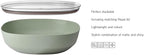 Serving Bowl with lid Silueta - Dishwasher & Microwave Resistant - Salad Bowl - Tapas Bowls - Tableware - 4000 ml - Nordic White