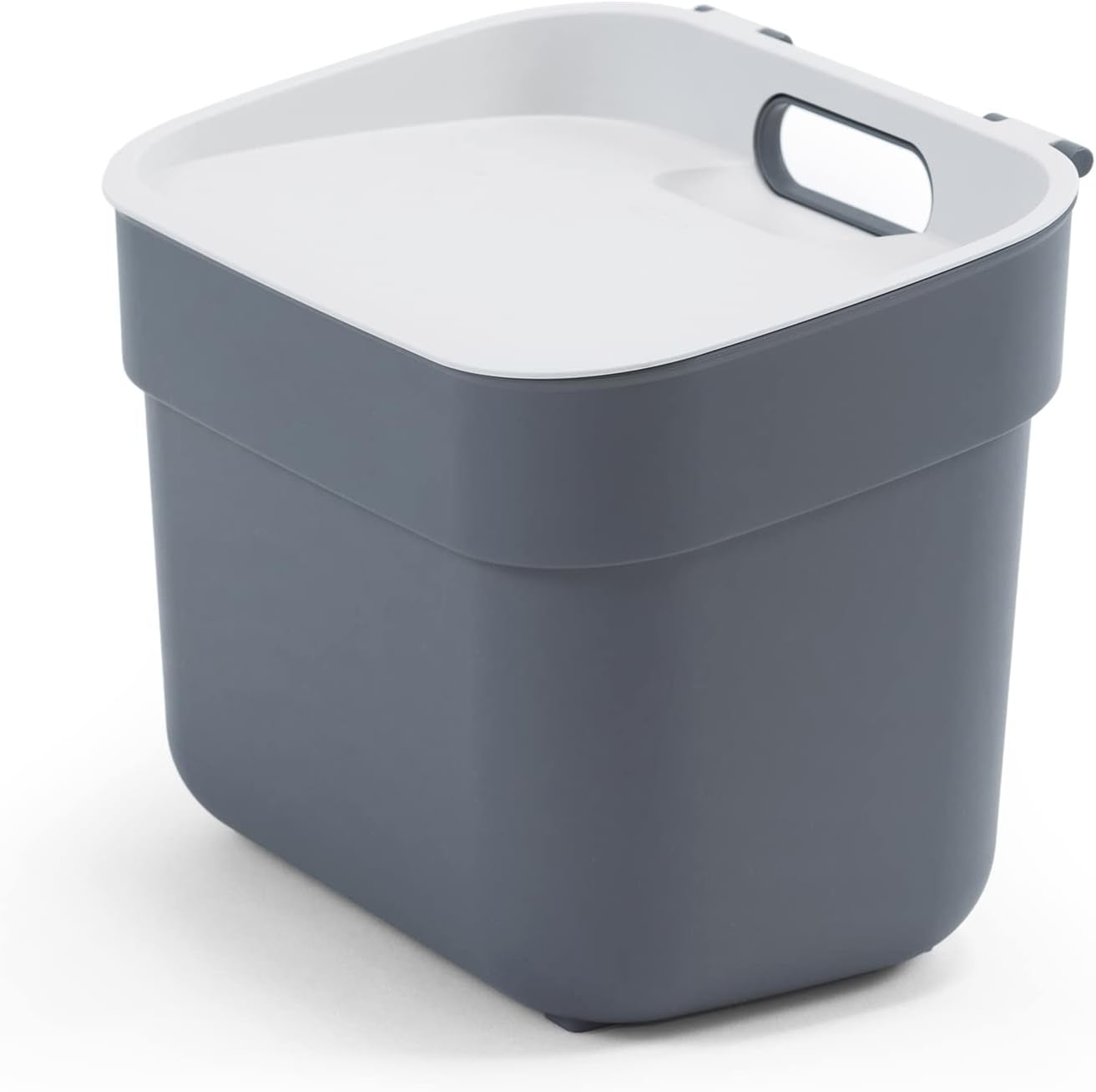 Ready to Collect 100% Recycled 5L Kitchen Accessories Recycling Lift Top Bin Dark Grey with Light Grey Lid Main image