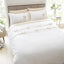 Milo Bow Double Duvet Cover Set with Pillowcases Natural