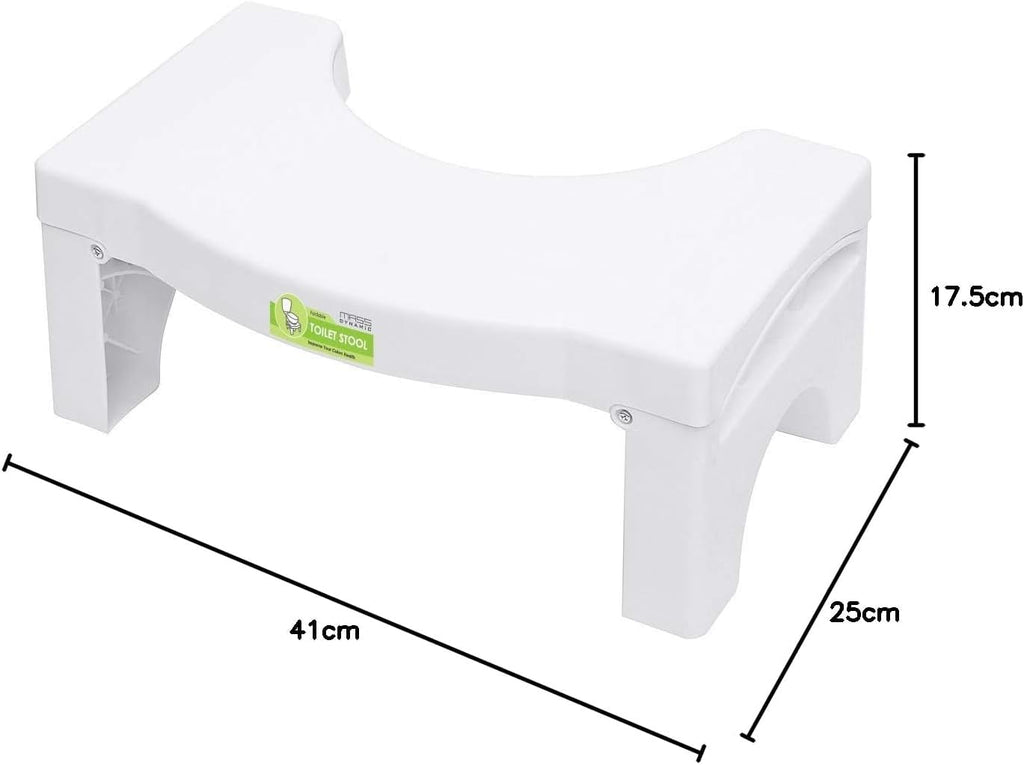 Folding Squatting Toilet Stool | 7 Inch Non-Slip Bathroom Step Stool | Anti Constipation Natural & Comfortable Squat Aid Stool