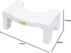 Folding Squatting Toilet Stool | 7 Inch Non-Slip Bathroom Step Stool | Anti Constipation Natural & Comfortable Squat Aid Stool