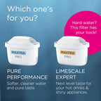 Glass Water Filter Jug Light Blue (2.5L) Starter Pack inc. 3x MAXTRA PRO Pure Performance - Premium Glass jug with easy-filling Flip-Lid and Indicator - in sustainable Smart Box packaging
