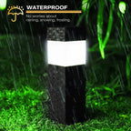 Solar Lights Outdoor Garden, 8 Pack Garden Lights Solar Powered Waterproof, Rattan LED Pathway Lighting Solar Powered Path Light Decoration for Patio Driveways Landscape Lawn Yard, White