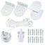 32mm Roller Blind Brackets & Fittings Kit, Curtain Blind Accessories with Beaded Chain & Screws, Replacement Roller Blind Spares for Roller Shutters & Window Blinds