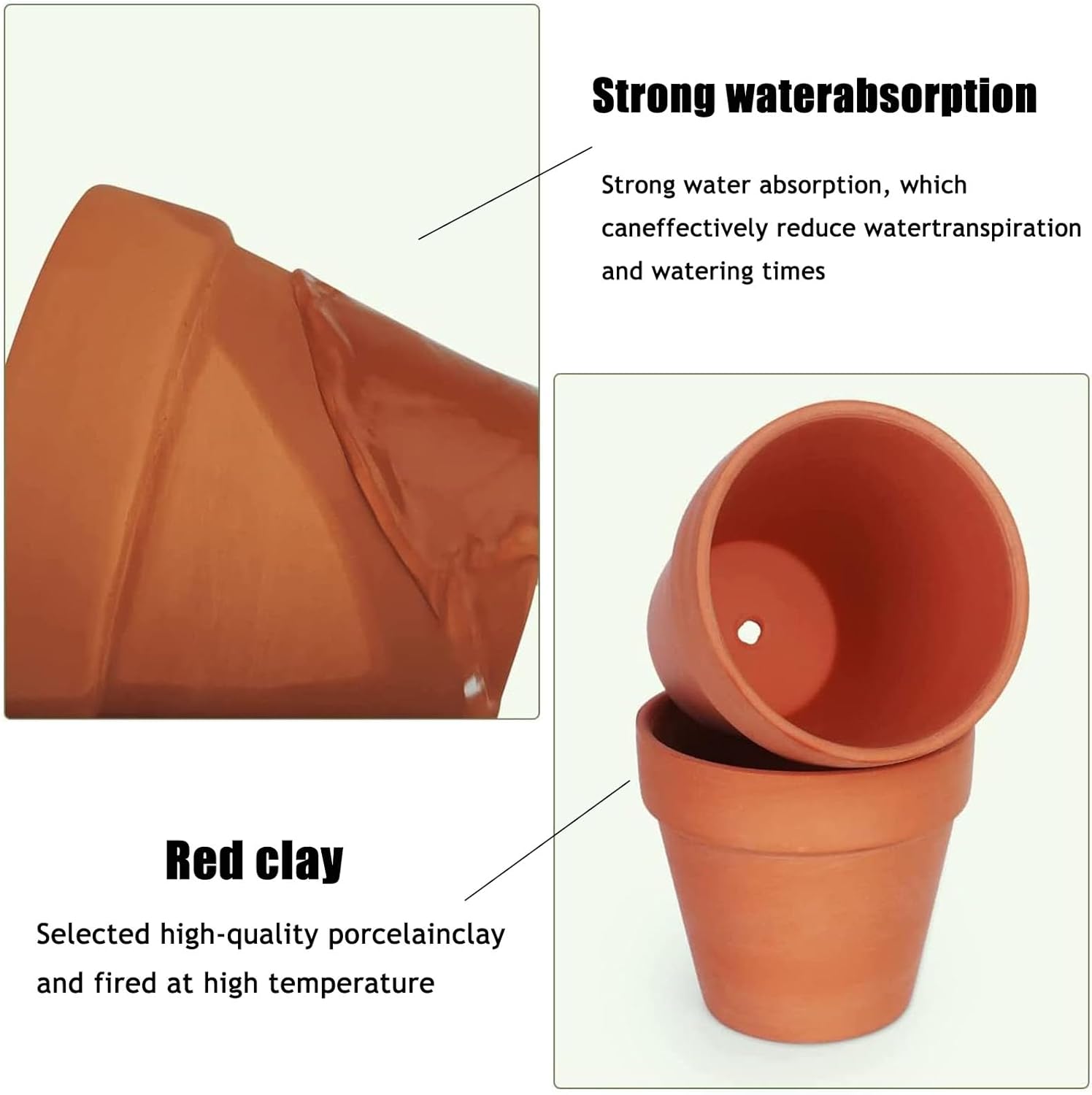 25 Pack Mini Terracotta Pots for Plants, Small Flower Pot for Succulents, Cacti, and Herb Gardening, Ideal for Indoor and Outdoor Decor