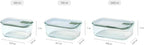Glass food container EasyClip - Glass food containers with lids - Click closure - Suitable for the microwave, steamer, oven, refrigerator & freezer - Airtight & leakproof - 1000 ml - Nordic