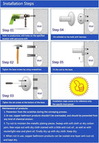 CS005 Wall Mounted Stainless Steel Bathroom Shower Corner Caddy Rust Proof, Brushed Steel
