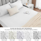 Double Fitted Sheet 100% Egyptian Cotton 300TC Hotel Quality 30 cm White Fitted Bedsheets