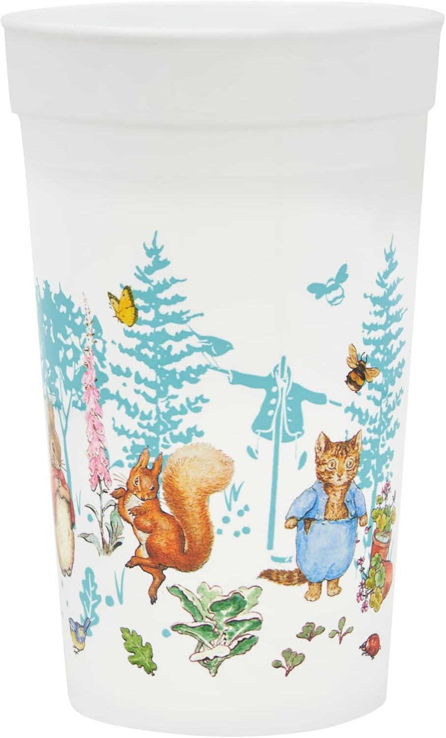 Peter Rabbit Kids Tableware Set – 3 Piece Reusable PP Plate,Tumbler & Dinnerware Set for Mealtimes – for 24 Months & Up,Blue & White