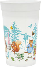Peter Rabbit Kids Tableware Set – 3 Piece Reusable PP Plate,Tumbler & Dinnerware Set for Mealtimes – for 24 Months & Up,Blue & White