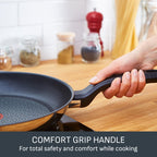 Comfort Max 20cm Stainless Steel Frying Pan – Durable Non-Stick Pan with Thermo-Spot Heat Indicator, Induction Compatible Base, Comfortable Grip Handle, G7260244