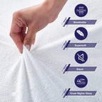 Terry Towelling Waterproof Zipped pillow protector 50x70cms