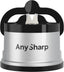 Knife Sharpener, Hands-Free Safety, PowerGrip Suction, Safely Sharpens All Kitchen Knives, Ideal for Hardened Steel & Serrated, World's Best, Compact, One Size, Silver