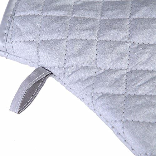 Linwnil New 1 Pair Heat Resistant Oven Gloves New Cotton Oven Mitts Kitchen Gloves High Temperature Cooking Tool BBQ Gloves (13Inch)