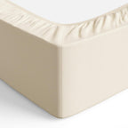 Bedding Soft Microfibre Super King Fitted Sheet with 12 inch (30 cm) Deep Pocket, 180 x 200 cm, Beige