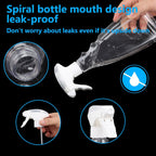 2 Pcs Transparent Empty Fine Mist Plastic Spray Bottle 500Ml Water Spray Bottle For Gardening Cleaning Air Freshening Hair Sprayer, material - Polyethylene Terephthalate