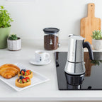 Bialetti New Venus Caffettiera in Acciaio Inox, Adatta all'Induzione, Argento, 4 Tazze,Silver