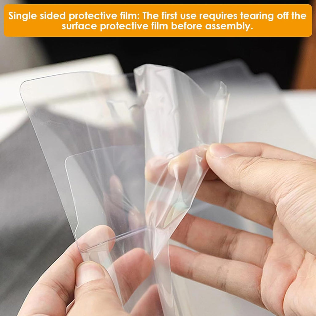 10Pcs Transparent Cake Boxes, Square Plastic Baking Box Clear Cake Gift Box with Handle, 5.25in Individual Cake Boxes Containers Display Box for Dessert Candy Cakes
