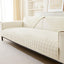 Soft Flannel Sofa Covers Washable - New Sofa Cushion Covers, Non-Slip Sofa Cover 1 2 3 Seater Couch Covers for Sectional Sofa, Sofa Slipcovers L Shape Furniture Protector (Beige White, 90x160cm)