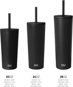 Insulated Tumbler with Lid and Straw | Iced Coffee Cup Reusable Stainless Steel Water Bottle Travel Mug | Gifts for Women Men Her Him | Classic Collection | 830ml | Forest