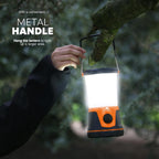 LED Camping Lantern – 1500 lm Camping Light Lamp, Up to 40 Hours Battery ( D Size ), Perfect Emergency Survival Kit Gear, Tough, Sturdy, Suited for Night Time Trips, Hiking, Camp - Orange