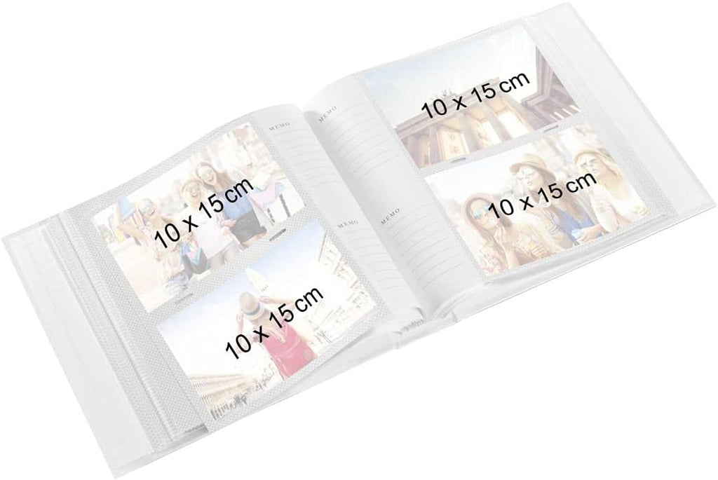 Lazise Memo Album for 200 Photos (10 x 15cm) | Gold | 100 Sheets | 225mm x 220mm