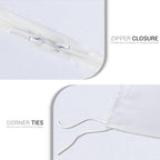 Double Duvet Cover Set - Pre-Washed Microfibre Bedding Set for Added Softness & Comfort - Lightweight Premium Quilt Cover Set for All Seasons With Zipper Closure
