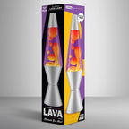Lamp 2125, Yellow Wax, Purple Liquid, Silver Base and Cap, Original 14.5 inch LAVA Motion Lamp to Illuminate Your Mood