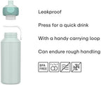 Drinking Bottle Pop-up Campus - Drinking Bottle Little Dutch - Leak Proof Drink Bottle For School - BPA-free & Dishwasher Safe - 400 ml - Little Farm