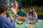Serving Bowl with lid Silueta - Dishwasher & Microwave Resistant - Salad Bowl - Tapas Bowls - Tableware - 4000 ml - Nordic White
